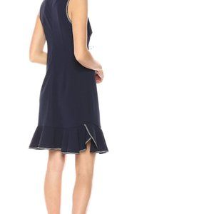 Sharagano Women's Dress with Ribbon Trim